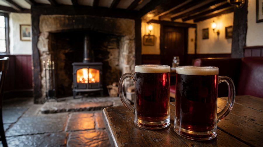 Alnwick's smaller pubs come into their own in winter, when the wood burner is lit